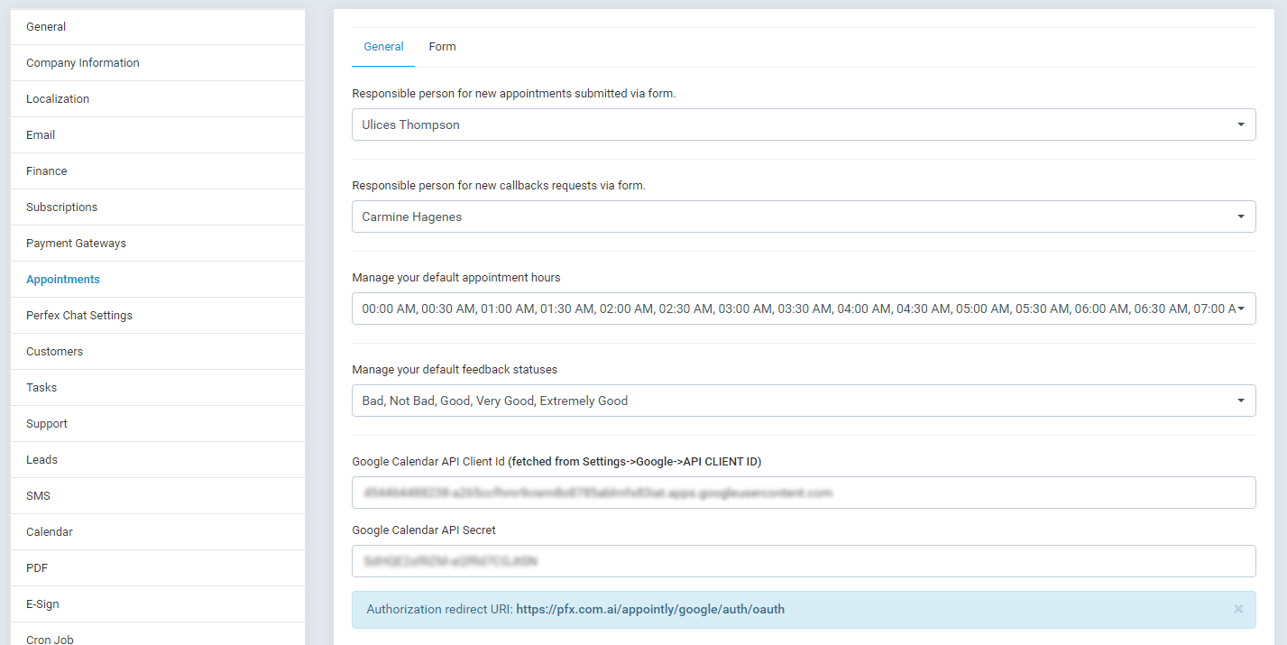 Client Appointment setting